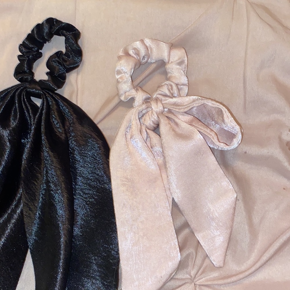 satin hair ties